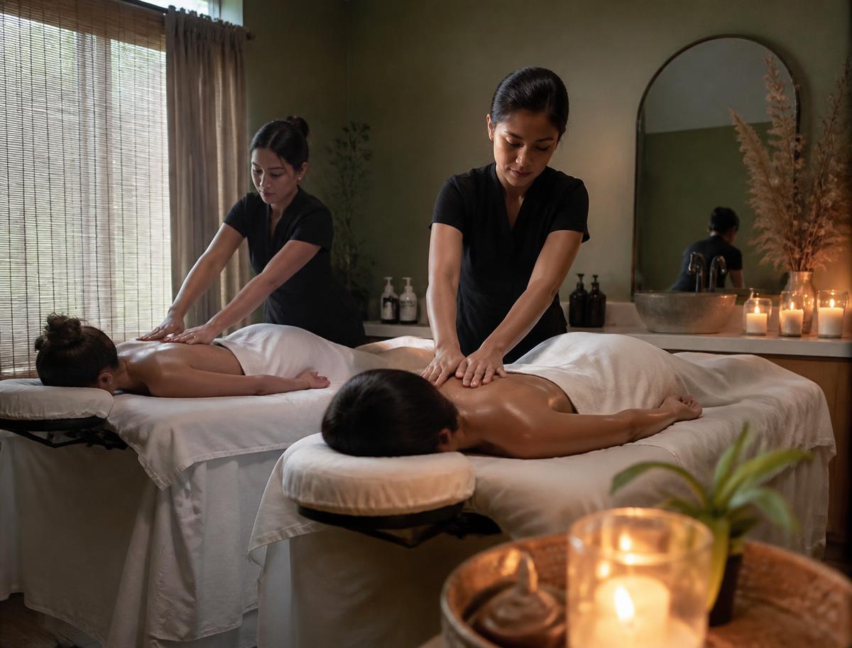 Couples Massage — spa scene
